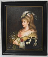 Original Oil On Canvas Victorian Portrait