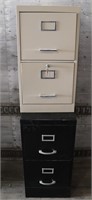 (2) Metal 2-Drawer Filing Cabinets