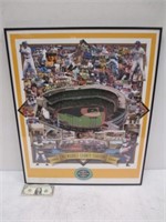 1999 Milwaukee County Stadium Brewers Framed