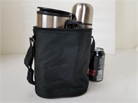 Camping Thermos And Two Mugs with Case