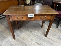 Antique Hickory One Drawer Table