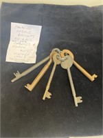 Vintage 1970s Canadian Pacific CP Railway Keys