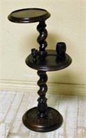 Barley Twist Oak Smoke Stand.