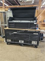 72” 18-drawer mobile workbench with top (lobby