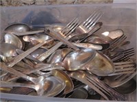 SILVERPLATED SILVERWARE - ORSEY SILVERPLATE