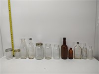 box of old vintage bottles