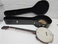 5 String Banjo  39" Long  with Case