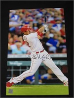 LUKE MAILE SIGNED 11X17 PHOTO REDS COA