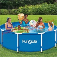 Funsicle 10’ x 30in Metal Frame Pool