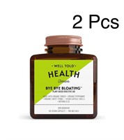 2 Pcs Well Told Health Bye Bye Bloating BB 03/25