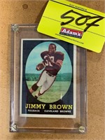 1958 JIMMY BROWN #62 TOPPS ROOKIE CARD