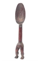 Dan Wood Carved Spoon Figure, Guinea Coast