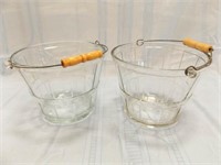 Anchor Hocking Glass Ice Buckets (2)