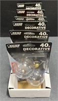 (CX) Feit Electric 40W Decorative Lightbulbs