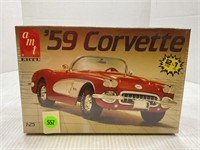 AMT ERTL 1959 CORVETTE 1/25 SCALE MODEL #6588