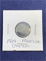 1989 Canadian $.10 coin proof like