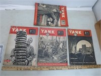 Yank Army Magazines (3) 1944 & (1) 1945