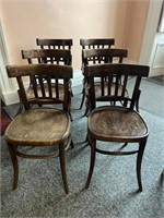 Set of Six Bentwood Chairs (74 cm H)