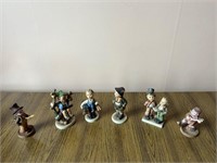 Set of Four Hummel Figures and Two Plastic