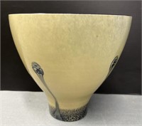 Fine Cased Art Glass Vase, Studio Art Glass