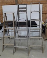 (3) Wooden ladders.