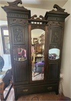 Large antique wooden cabinet