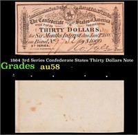 1864 3rd Series Confederate States Thirty Dollars