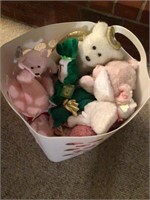 collectible plush and basket