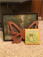 3 pieces of vintage wall art