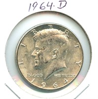 1964-D Kennedy Silver Half Dollar