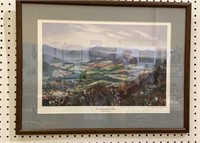 Beautiful frame and matted print of the Shenandoah