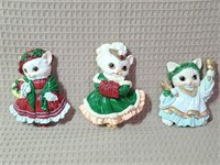 Set Of 3 Tiny Tabby Magnets