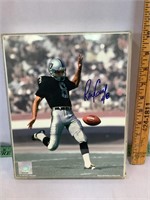 Ray Guy signed Raiders picture