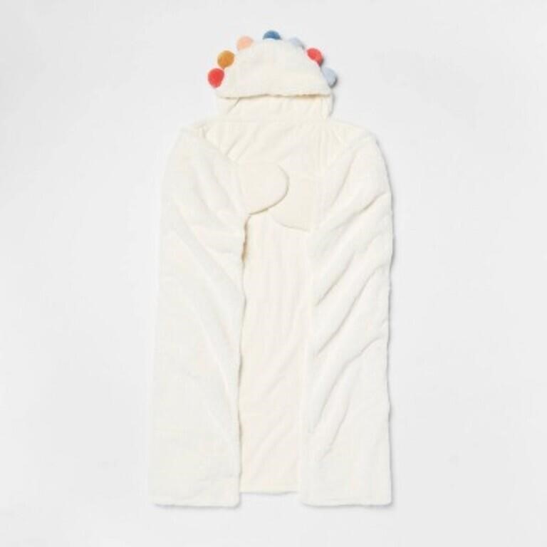 Pom Kids' Hooded Blanket Cream - Pillowfort