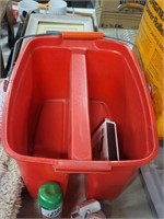 Red Bucket W/Contents