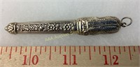 Victorian sterling needle case 12 grams