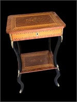 Vintage Marquetry Chest / Table w/ Ormolu
