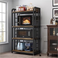 SIREDEEP Bakers Rack  4-Tier with Outlet