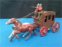 Johillco - Stage Coach, 2 horses, coach, 2 drivers