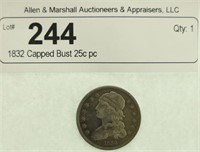 1832 Capped Bust 25c pc