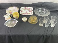 Assorted Glass and China Lot
