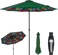 Tempera Patio Market Umbrella  Green  10ft