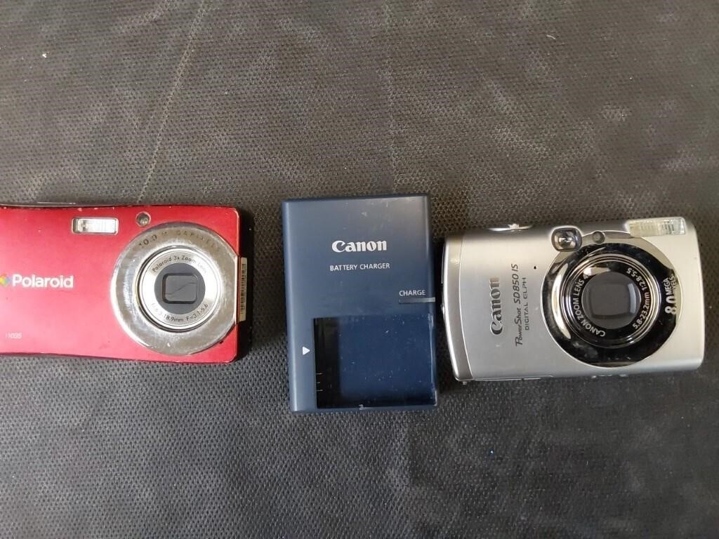 CANON AND POLAROID CAMERAS