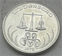 (JJ) 1972 Silver Round Universaro  1oz Coin