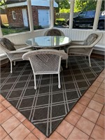 5 Piece Patio Set - Wicker plus Cushions