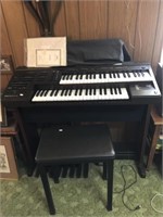 Yamaha Electone El-15 Organ And Bench