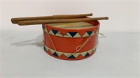 1910-1920’s tin toy drum by converse-Patented in