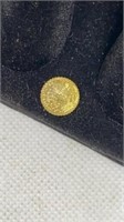 Replica miniature St. Gaudens US gold coin 0.44g