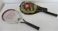 (2) Wilson tennis rackets.