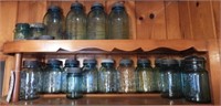 Large Qty of ball jars and mason jars in